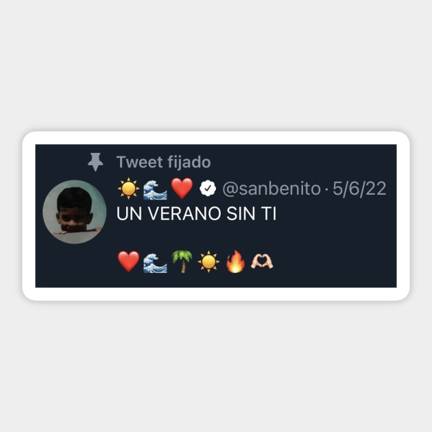 UN VERANO SIN TI - Bad Bunny Sticker by emiliapapaya